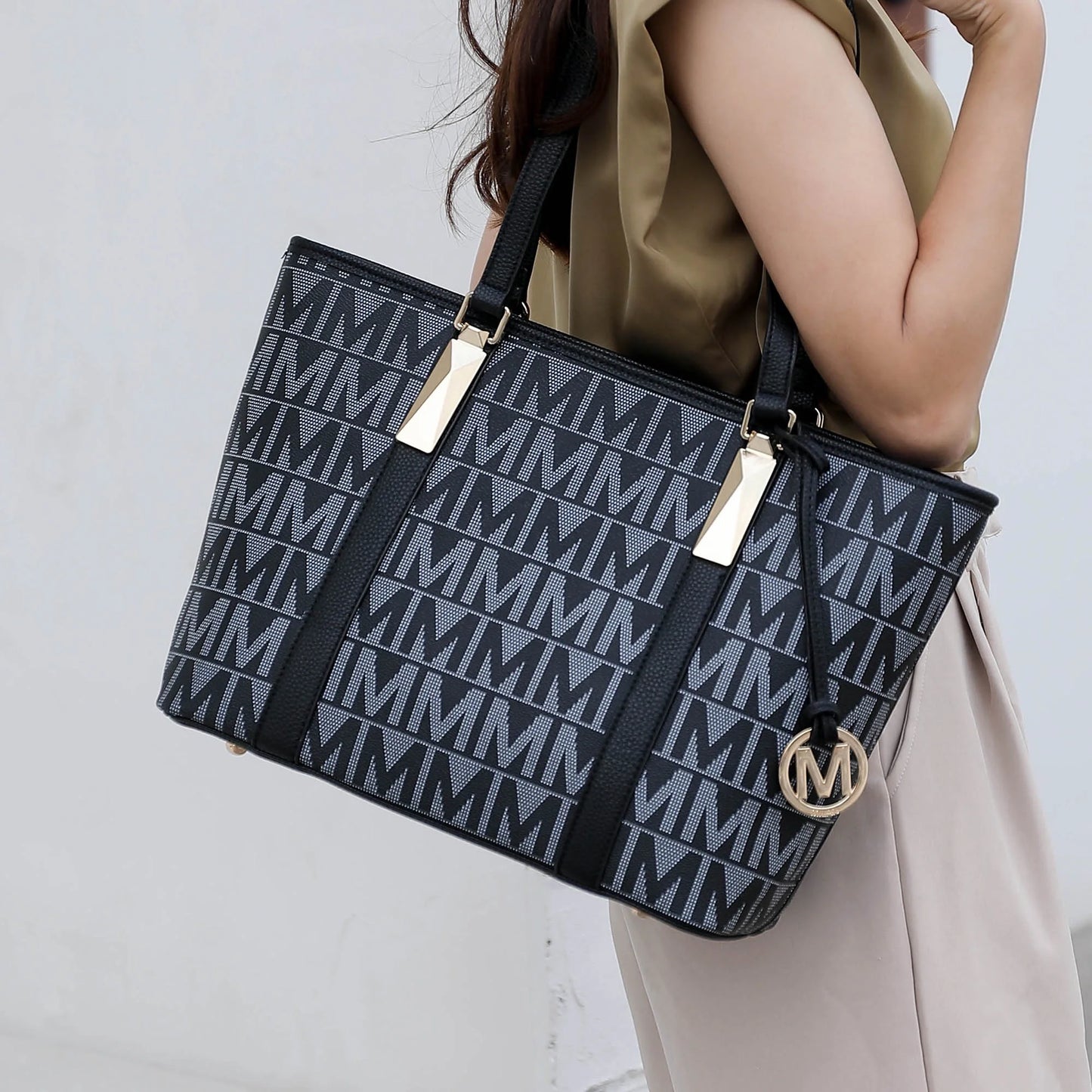 Alexy Women'S Tote Bag, Small Tote Bag, Pouch Purse & Wristlet Wallet Bag 4 Pcs Handbag Set by Mia K - Burgundy